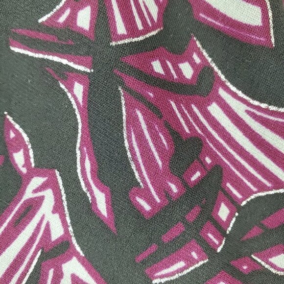 Chico's Skirt Womens 1 US 8 Black Purple Slinky Pull on Wrinkle resistant Silver - Picture 9 of 11